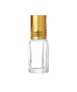 Premium Glass Attar Bottle with Golden Cap & Roller – Ideal for Attars, Perfume Oils & Concentrates - Sarochem™