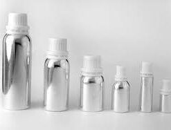 Aluminium Bottle – Round Shape, Leak-Proof, Anodized Finish– for Essential Oils, Perfumes, Fragrances & Flavours - Sarochem™