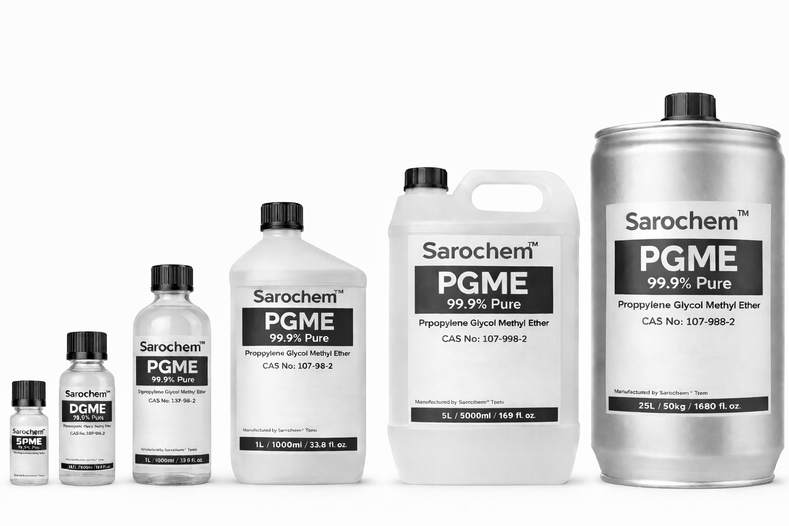 Propylene Glycol Methyl Ether (PGME) | High Purity Solvent ≥ 99.5% | CAS No. : 34590-94-8 - Sarochem™ Propylene Glycol Methyl Ether (PGME) | High Purity Solvent ≥ 99.5% | CAS No. : 34590-94-8 - Sarochem™