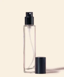 15ml Wim Perfume Bottle - Black Spray Pump 100 m c l & Screw Caps (Threaded) | Heavy Bottom Premium Glass