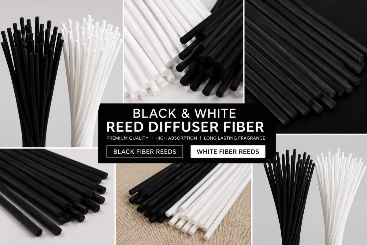 Fiber Reed Sticks for Reed Diffuser - | Specially Engineered Micro-Porous Fiber with Advanced Capillary Diffusion Technology |  Dimensions : 8"x 3mm
