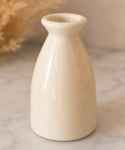 Premium Ivory Ceramic Reed Diffuser Pot – Super Fine Quality Decorative Aroma Diffuser Vase by Sarochem®