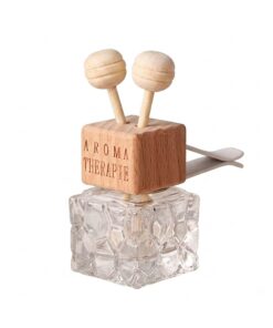 8ml Car / Home Diffuser Bottle (Perfume Bottle)  – Air Vent Diffuser with 2 Reed Sticks , Wooden Cap & Clip